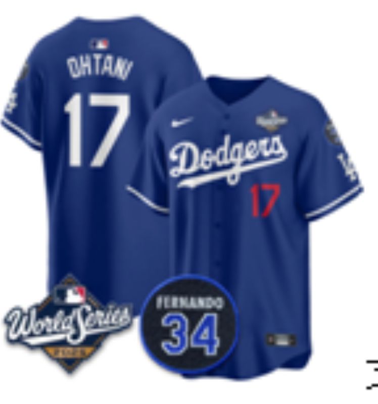 Men 2025 Nike Los Angeles Dodgers #17 Ohtani Blue Game MLB Jersey 02->toronto blue jays->MLB Jersey